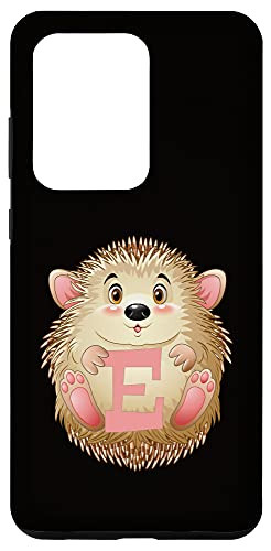 Galaxy S20 Ultra Initial E Hedgehog Letter Monogram Pink Case