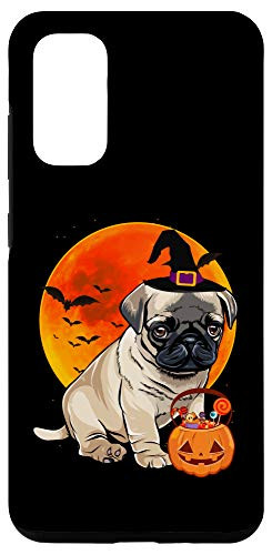 Galaxy S20 Dog Halloween Pug Jack O Lantern Pumpkin Case