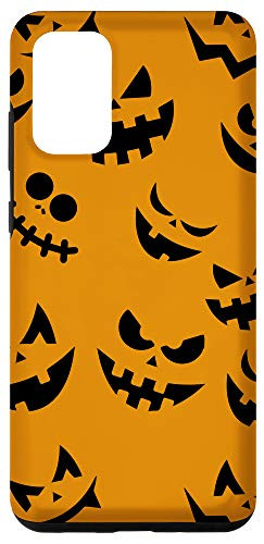 Galaxy S20 plus Jack O Lantern Orange Pumpkin Face Halloween phone Case