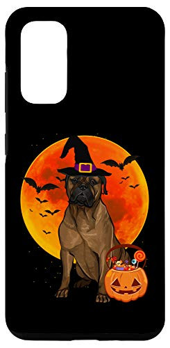 Galaxy S20 Dog Halloween Bullmastiff Jack O Lantern Pumpkin Case
