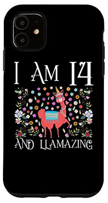 iPhone 11 I am 14 Years Old and Llamazing Llama Happy 14th Birthday Case iPhone 11 I am 14 Years Old and Llamazing Llama Happy 14th Birthday Case