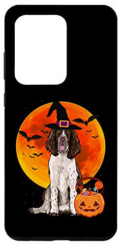 Galaxy S20 Ultra Halloween English Springer Spaniel Jack O Lantern Pumpkin Case