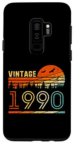 Galaxy S9 plus Vintage 1990 Retro 30th Birthday Gift Fun B-day 30 Years Old Case