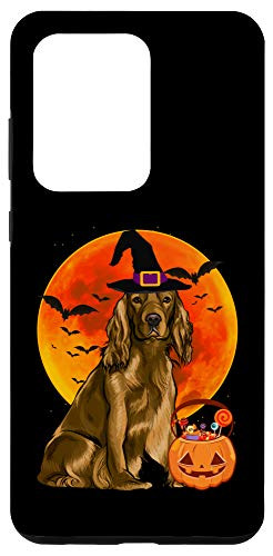 Galaxy S20 Ultra Dog Halloween Cocker Spaniel Jack O Lantern Pumpkin Case