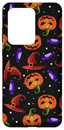 Galaxy S20 Ultra Halloween Pattern Design - Pumpkin Jack o Lantern Candy Case