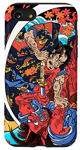 iPhone SE -2020- - 7 - 8 Samurai Killing Oni Ogre Monster ukiyo-e Japanese Kuniyoshi Case