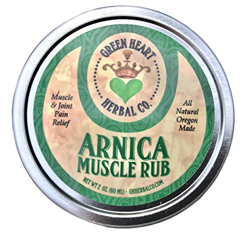 Green Heart Herbal Co- Arnica Rub All Natural Natural Relief Wild Harvested herbs 2oz