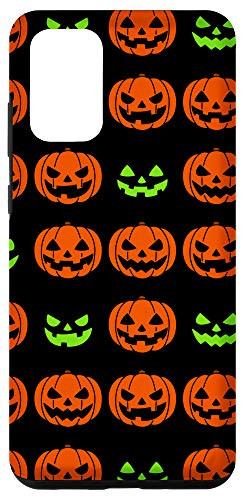Galaxy S20 plus Halloween Pumpkin Pattern Phone Case Spooky Jack O Lantern Case