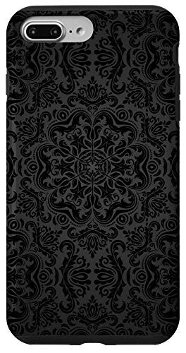 iPhone 7 Plus-8 Plus Black Dark Vintage Victorian Gothic Phone Case