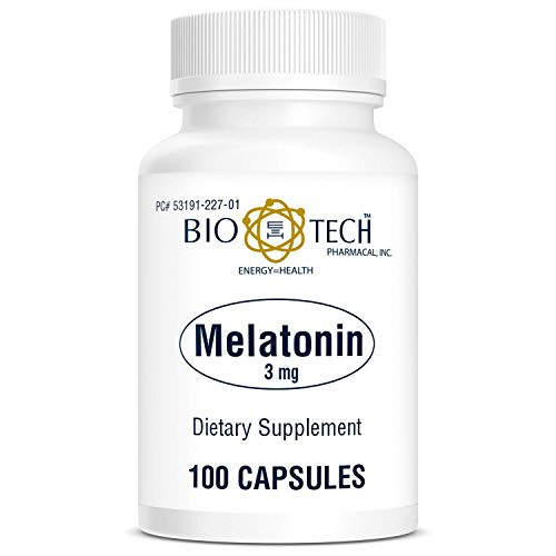 Bio-Tech Pharmacal Melatonin -3mg 100 Capsules-