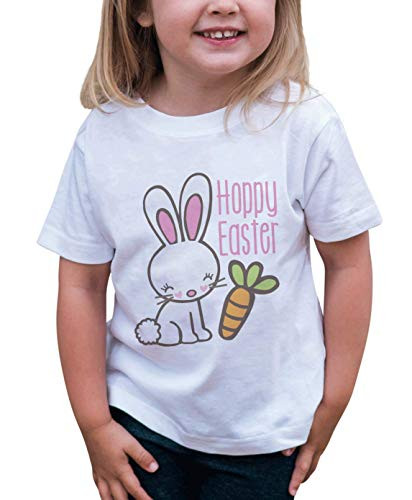 7 ate 9 Apparel Girl's Hoppy Easter T-Shirt 5T White