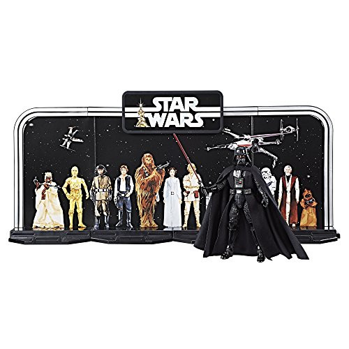Disney Star Wars Black Series 40th Anniversary Collection - Black, 6 Inch Darth Vader Figure With Decorative Backcard and Display Stand