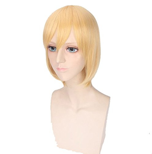 Touirch Anime Short Costume Attack on Titan Armin Arlert Cosplay Wig -E-