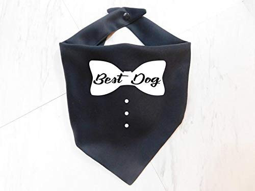 Best Dog Tuxedo Bowtie Dog Bandana - Whoa Dog E
