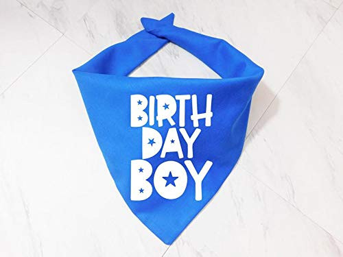 Birthday Boy Blue Dog Bandana - Whoa Dog E