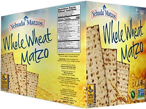 Yehuda Whole Wheat Matzo 10.5oz -5 Pack- Great Value