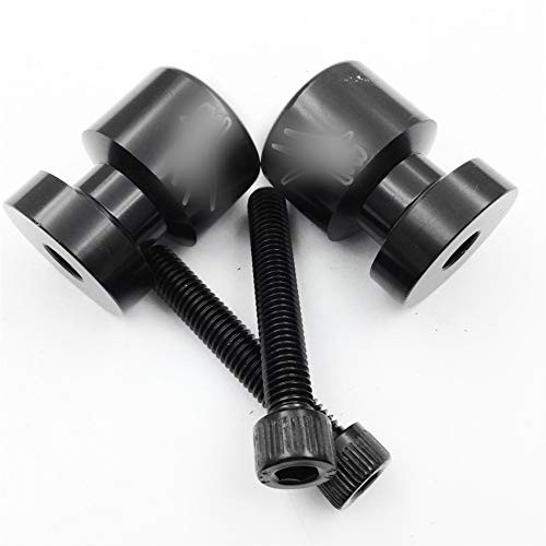 HTTMT MT221-002-sun Black Swingarm Spools"Hayabusa" Engraved Logo 8mm Compatible with Suzuki GSX 1300R Hayabusa 1999-2016- GSF1250S Bandit 2007-2009- GSX 1300BK B-King 2008-2011