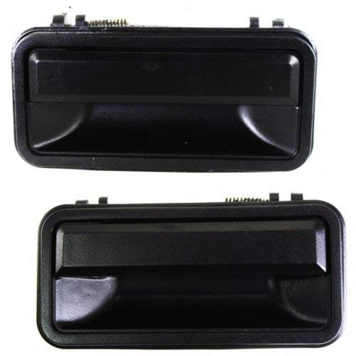 Exterior Door Handle compatible with C-K Full Size Pickup 92-00 Rear Right and Left Side Outside Textured Black
