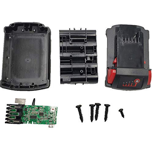 18V 1.5Ah 2.5Ah Replacement Battery Plastic Case for Milwaukee 18V M18 M18B 48-11-1820 48-11-185048-11-1828 48-11-10 Li-ion Battery Cover Part 18V 1.5Ah 2.5Ah Replacement Battery Plastic Case for Milwaukee 18V M18 M18B 48-11-1820 48-11-185048-11-1828 48-11-10 Li-ion Battery Cover Part