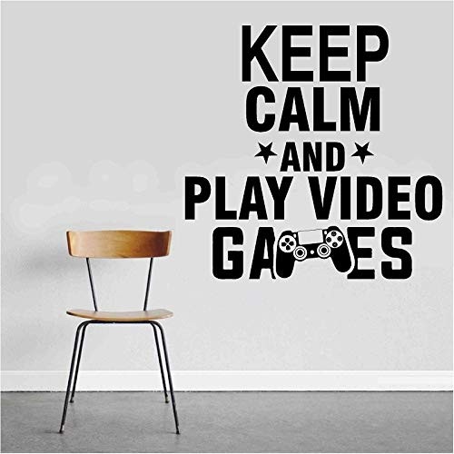 Keep Calm and Play Video Gamer Gaming Vinyl Sticker Decal - Room Decor Wall Art Mural Home Decoration Bedroom -Designs 17- Keep Calm and Play Video Gamer Gaming Vinyl Sticker Decal - Room Decor Wall Art Mural Home Decoration Bedroom -Designs 17-