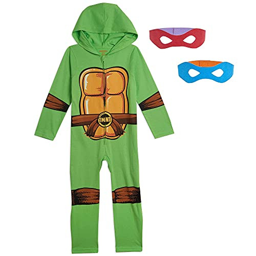Nickelodeon Teenage Mutant Ninja Turtles Baby Boys Hooded Costume Coverall  and  Mask Set 18-24 Months