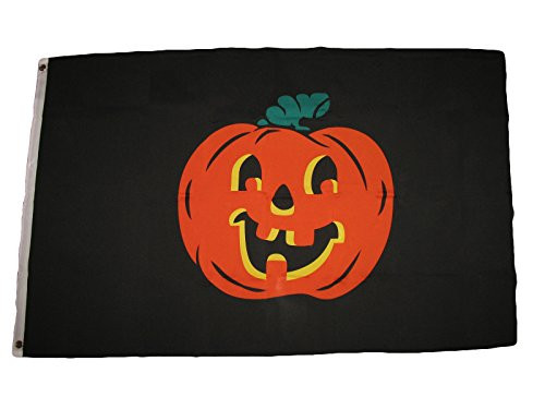 3X5 Pumpkin Flag 3'x5' Halloween Jack O'lantern Decoration Banner premium PREMIUM Vivid Color and UV Fade BEST Garden Outdor Resistant Canvas Header and polyester material FLAG