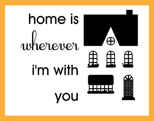 Home is Wherever I'm with You Vinyl Wall Decal SMALL