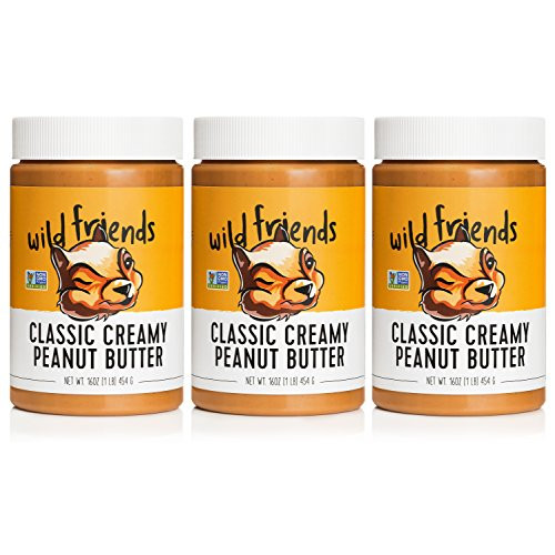 Wild Friends Foods Natural Classic Creamy Peanut Butter, Gluten Free, Palm Oil Free, 3 Count Wild Friends Foods Natural Classic Creamy Peanut Butter, Gluten Free, Palm Oil Free, 3 Count