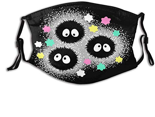 Adult ma-sk with Filter-S-O-O-T SPR-ites Dust mas-k That can be Washed and reused 1 PCS Black
