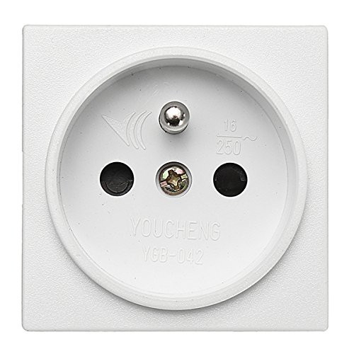 Hitommy 2200W 16A ABS Waterproof Wall Socket Switch 250V France Single Plug Wall Socket