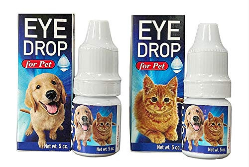 2 Box 10 ML. Pet Eye Drop  and  Pet Eye Health Ointment Eye Drop for Pet Eye Care Dog Eye Drops Cat Eye Drops Eye Cleaner for Dogs  and  Cats Tear Stain Dirt Crust Relieve Dry Eye  and  Pink Eye Animal