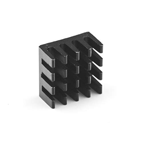 BBOXIM 1 Set Aluminum Heatsink Computer Cooler Black Electronic Chip Heatsink Cooling Raspberry Pi Zero W for Raspberry Pi 3B Plus