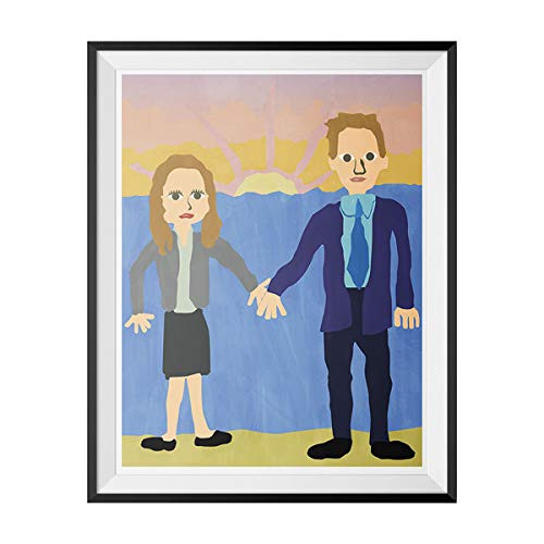 My Party Shirt Jim  and  Pam Wedding Poster The Office Michael Scott Painting Dunder Mifflin 11x17