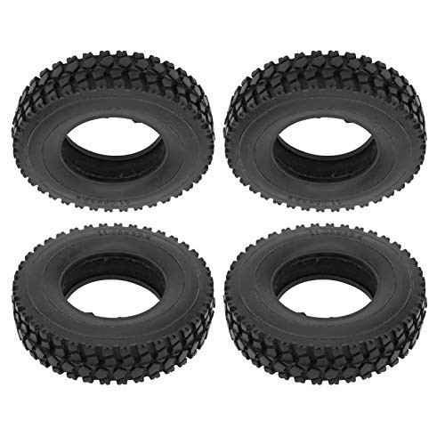 VGEBY RC Car Tyres Crushed Stone Textured Tyres 20mm 4Pcs for 1-14 T Amiya Tractor Truck