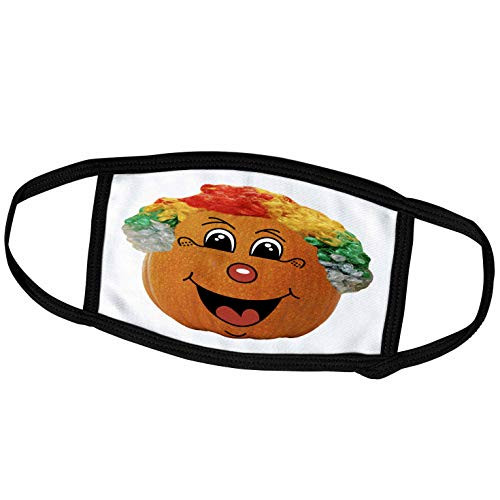 3dRose Sandy Mertens Halloween Food Designs - Jack o Lantern Funny Clown Face Halloween Pumpkin 3drsmm - Face Masks -fm-290217-2- 3dRose Sandy Mertens Halloween Food Designs - Jack o Lantern Funny Clown Face Halloween Pumpkin 3drsmm - Face Masks -fm-290217-2-