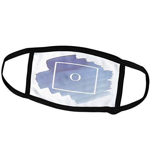 3dRose 3DRose Gabriella B - Monogram - Image of O Watercolor Monogram - Face Masks -fm-291258-2- 3dRose 3DRose Gabriella B - Monogram - Image of O Watercolor Monogram - Face Masks -fm-291258-2-