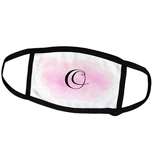 3dRose 3dRose Gabriella B - Monogram - Image of Pink Watercolor O Monogram - Face Masks -fm-305584-2- 3dRose 3dRose Gabriella B - Monogram - Image of Pink Watercolor O Monogram - Face Masks -fm-305584-2-