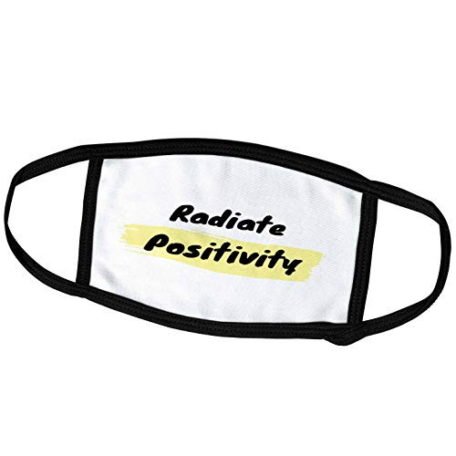 3dRose Nicole R. - Quote - Image of Radiate Positivity - Face Masks -fm-310916-1- 3dRose Nicole R. - Quote - Image of Radiate Positivity - Face Masks -fm-310916-1-
