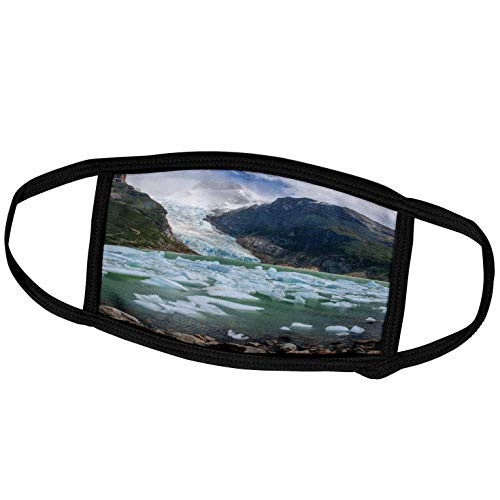 3dRose The Serrano Glacier in The PARC Bernardo O Higgins Patagonian. - Face Masks -fm-345735-2-