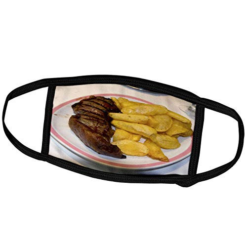 3dRose Danita Delimont - Cuisines - Cuisines Steak Fries Buenos Aires Argentina - SA01 DFR0392 - David R. Frazier - Face Masks -fm-85246-1-
