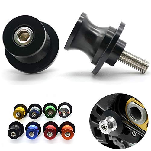 Occus for Suzuki GSXR CNC Aluminum Motorcycle Parts Swingarm Sliders Spools for Suzuki GSX-R GSXR 600 750 1000 K1 K2 K3 K4 K5 K6 K7 K8 - -Color- 8mm Silvery GSX-R-