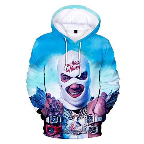 WAWNI Hip hop Anuel AA Real Hasta La Muerte 3D Hoodie Sweatshirts Men Women Pullover -3D 7Large- WAWNI Hip hop Anuel AA Real Hasta La Muerte 3D Hoodie Sweatshirts Men Women Pullover -3D 7Large-