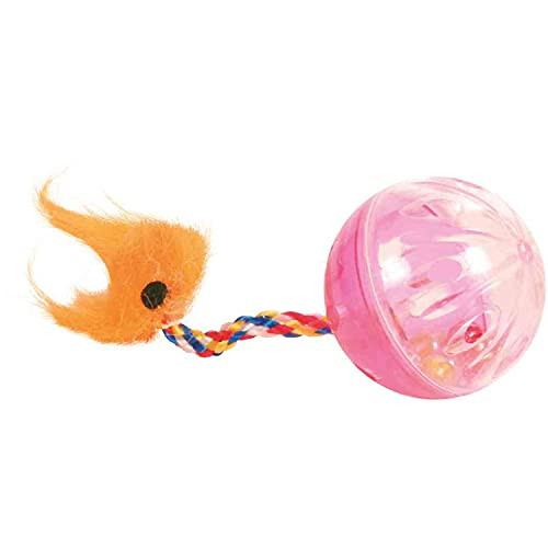 Trixie Rattling balls with tails ø 4 cm 2 pcs
