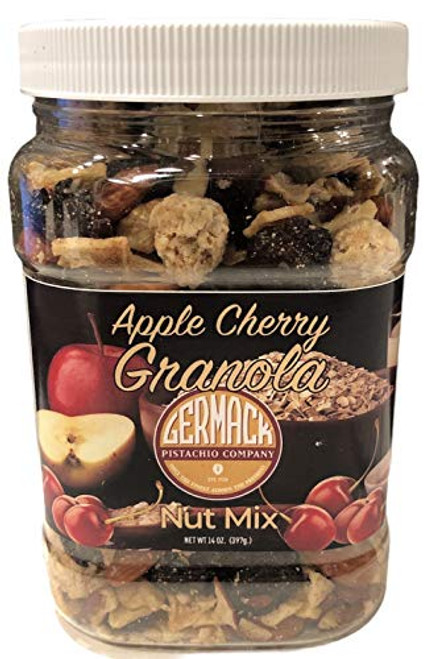 Germack Pistachio Company Apple Cherry Granola Almond Walnut Nut Snack Mix 14 oz