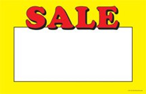 Retail Price Signs Sale Price Cards Red and Yellow "Sale" Pack of 100 -5 1-2" x 7"- Retail Price Signs Sale Price Cards Red and Yellow "Sale" Pack of 100 -5 1-2" x 7"-