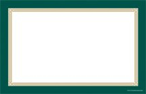 CYB703 Blank Border Retail Price Cards Signs - Green and Gold Pack of 100 Cards - Business Store Signage -5 1-2" x 7"- CYB703 Blank Border Retail Price Cards Signs - Green and Gold Pack of 100 Cards - Business Store Signage -5 1-2" x 7"-