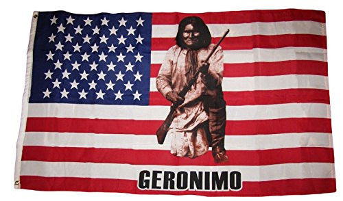 K's Novelties 3x5 Geronimo USA Premium Quality Flag 3'x5' Banner K's Novelties 3x5 Geronimo USA Premium Quality Flag 3'x5' Banner
