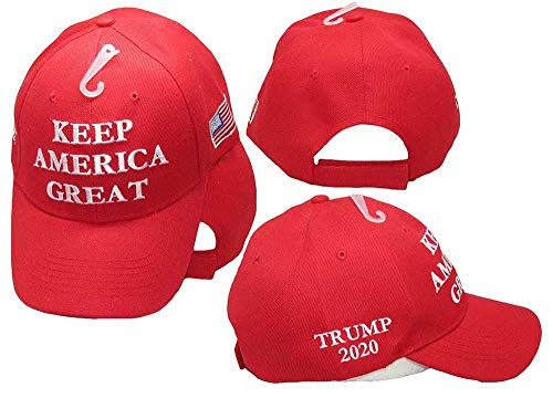 K's Novelties Keep America Great USA Flag Trump 2020 On Side Red Embroidered Cap CAP978A Cap K's Novelties Keep America Great USA Flag Trump 2020 On Side Red Embroidered Cap CAP978A Cap