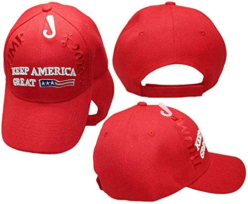 K's Novelties President Trump 2020 Keep America Great Red USA On Front Embroidered Cap Hat K's Novelties President Trump 2020 Keep America Great Red USA On Front Embroidered Cap Hat