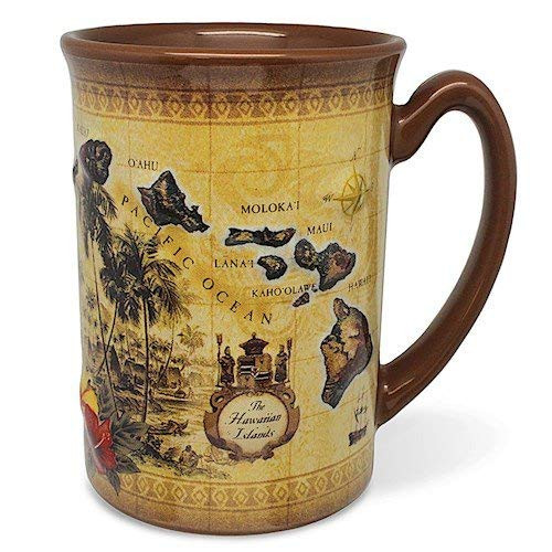 14 oz. Boxed Hawaiian Embossed Coffee Mug The Hawaiian Islands
